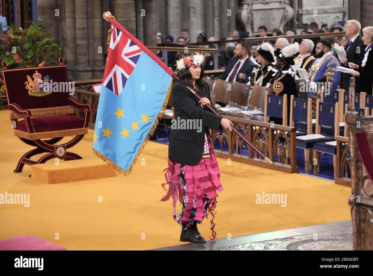The Flag of Tuvalu. Picture date: Saturday May 6, 2023 Stock Photo - Alamy