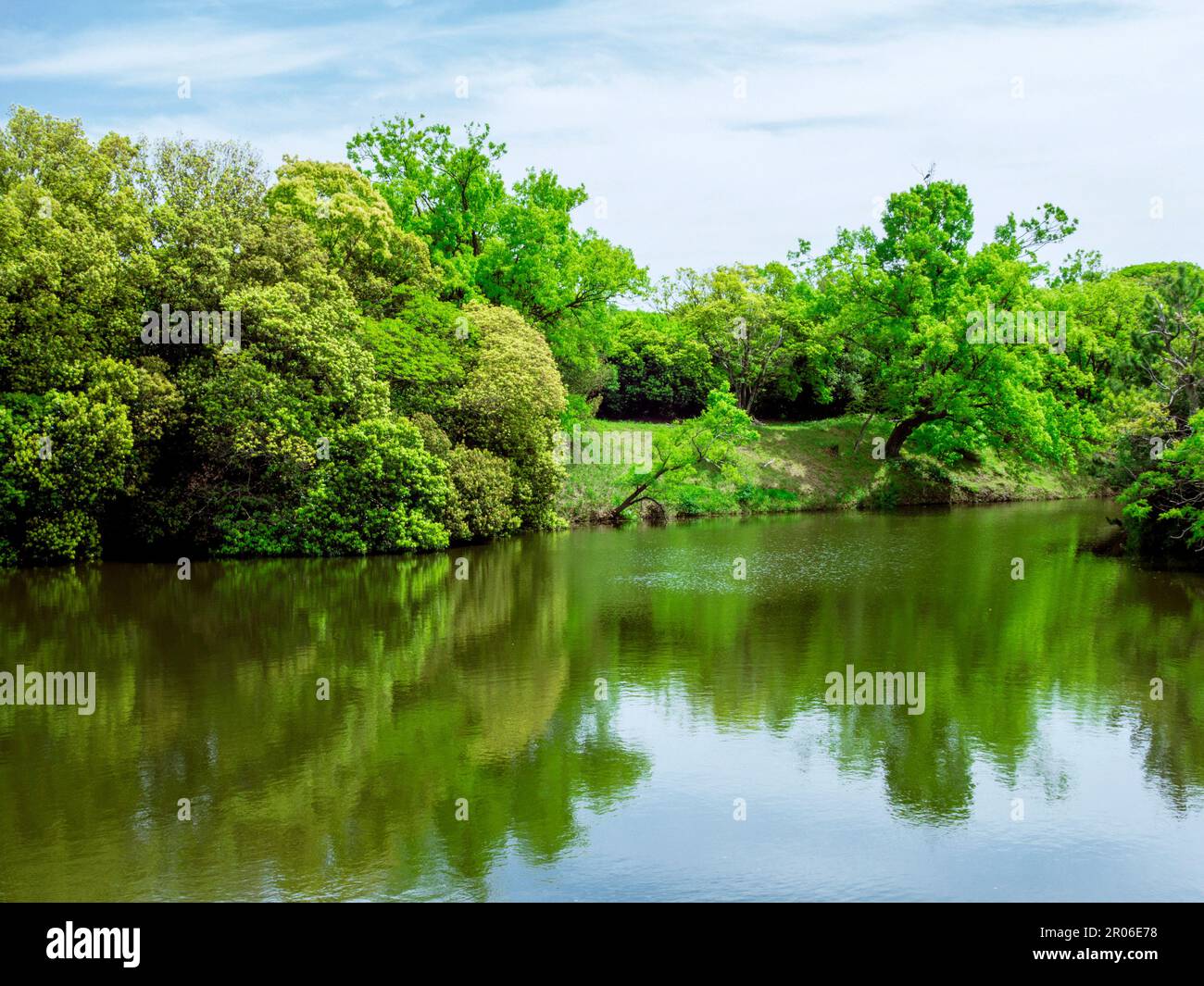 Tomb of Emperor Nintoku (Daisen Kofun) in Sakai City/Japan Stock Photo