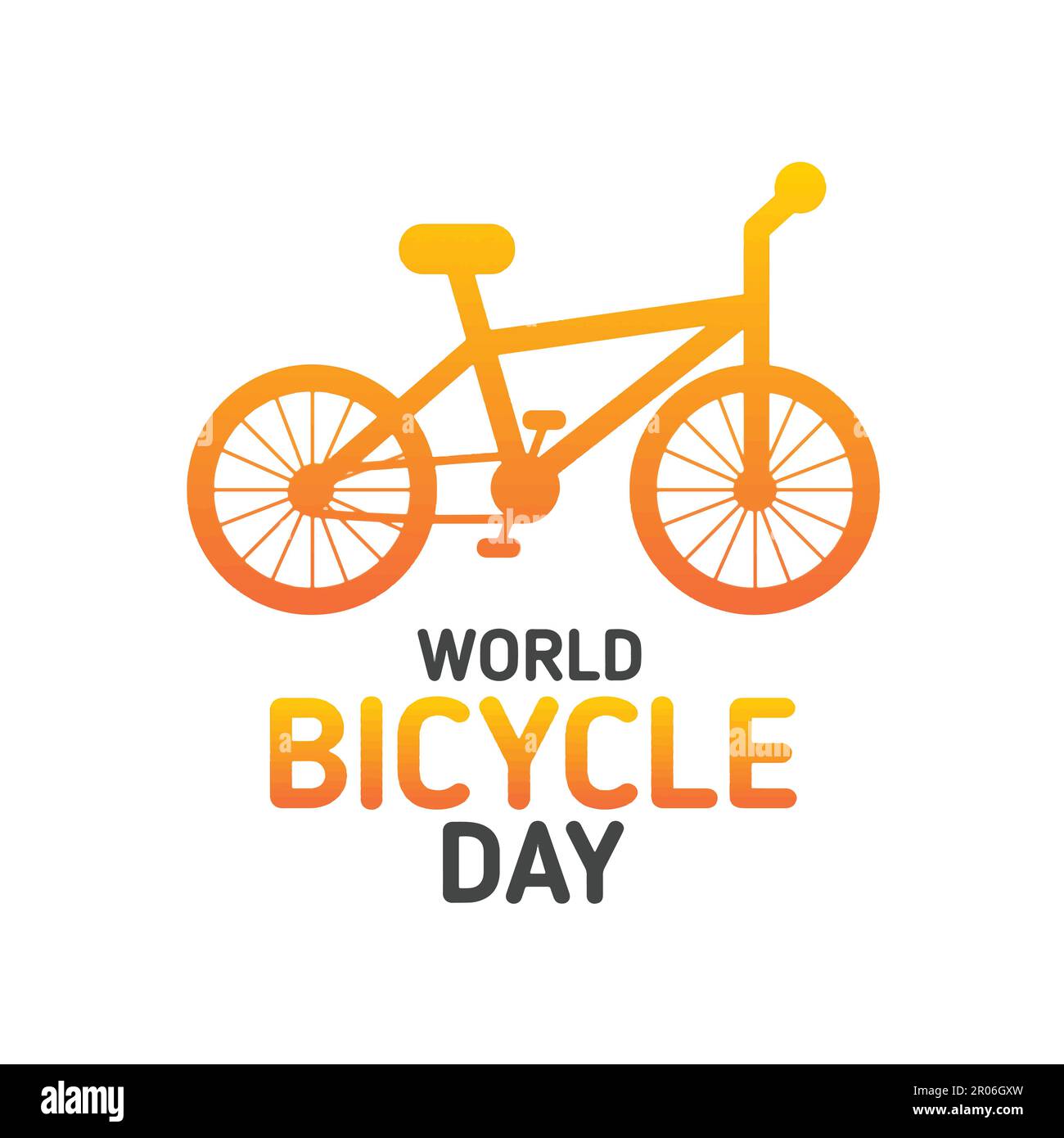 World Bicycle Day. Holiday concept. Template for background, banner