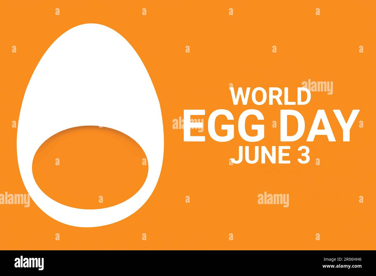 World Egg Day. June 3. Vector illustration. Suitable for greeting card, poster and banner Stock