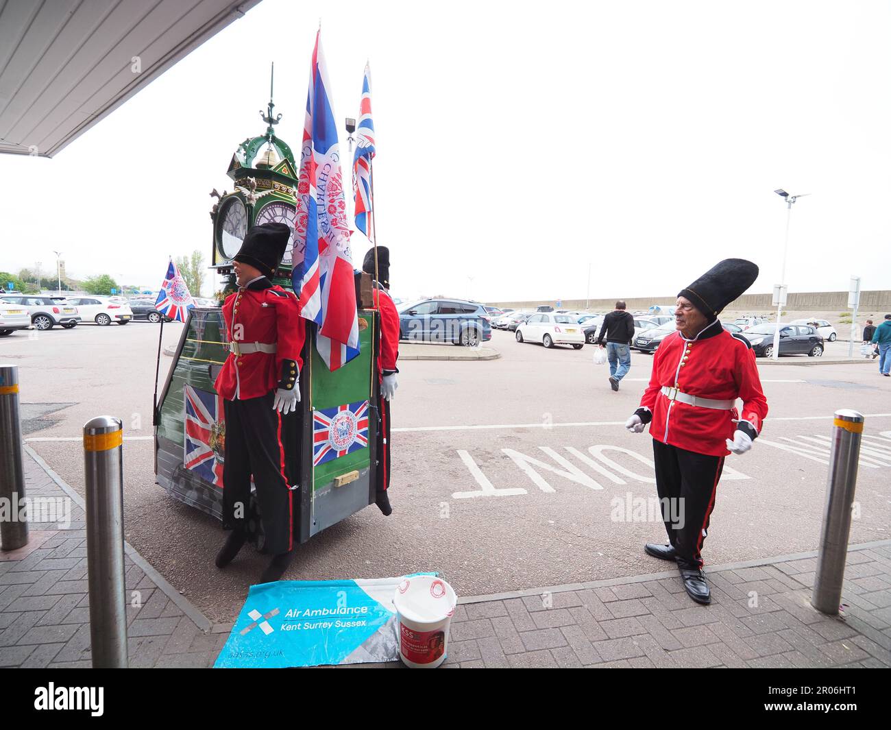 Sheerness, Kent, UK. 7th May, 2023. Local fundraiser 78yrold Tim Bell