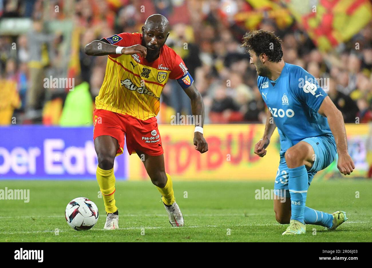 Lens, France. 07th May, 2023. Seko Fofana Of RC Lens And Lead Kolasinac ...