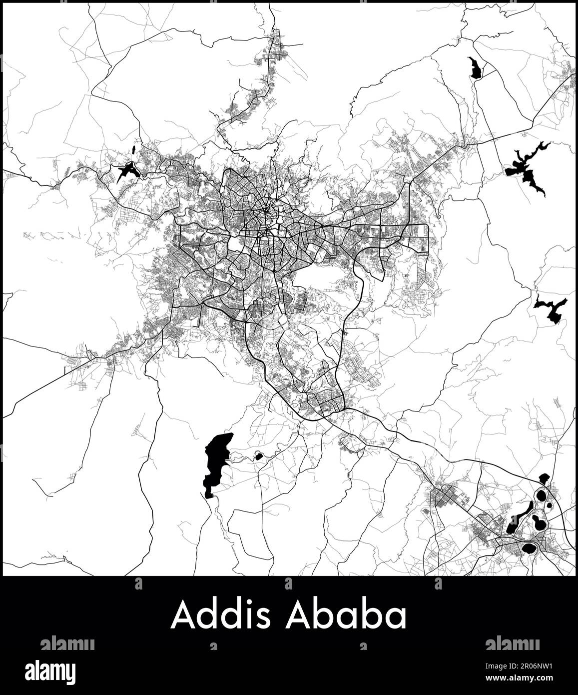 City Map Africa Ethiopia Addis Ababa vector illustration Stock Vector ...