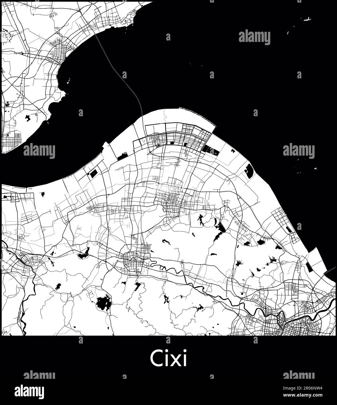 City Map Asia China Cixi Vector Illustration Stock Vector Image Art city-map-asia-china-cixi-vector-illustration-stock-vector-image-art