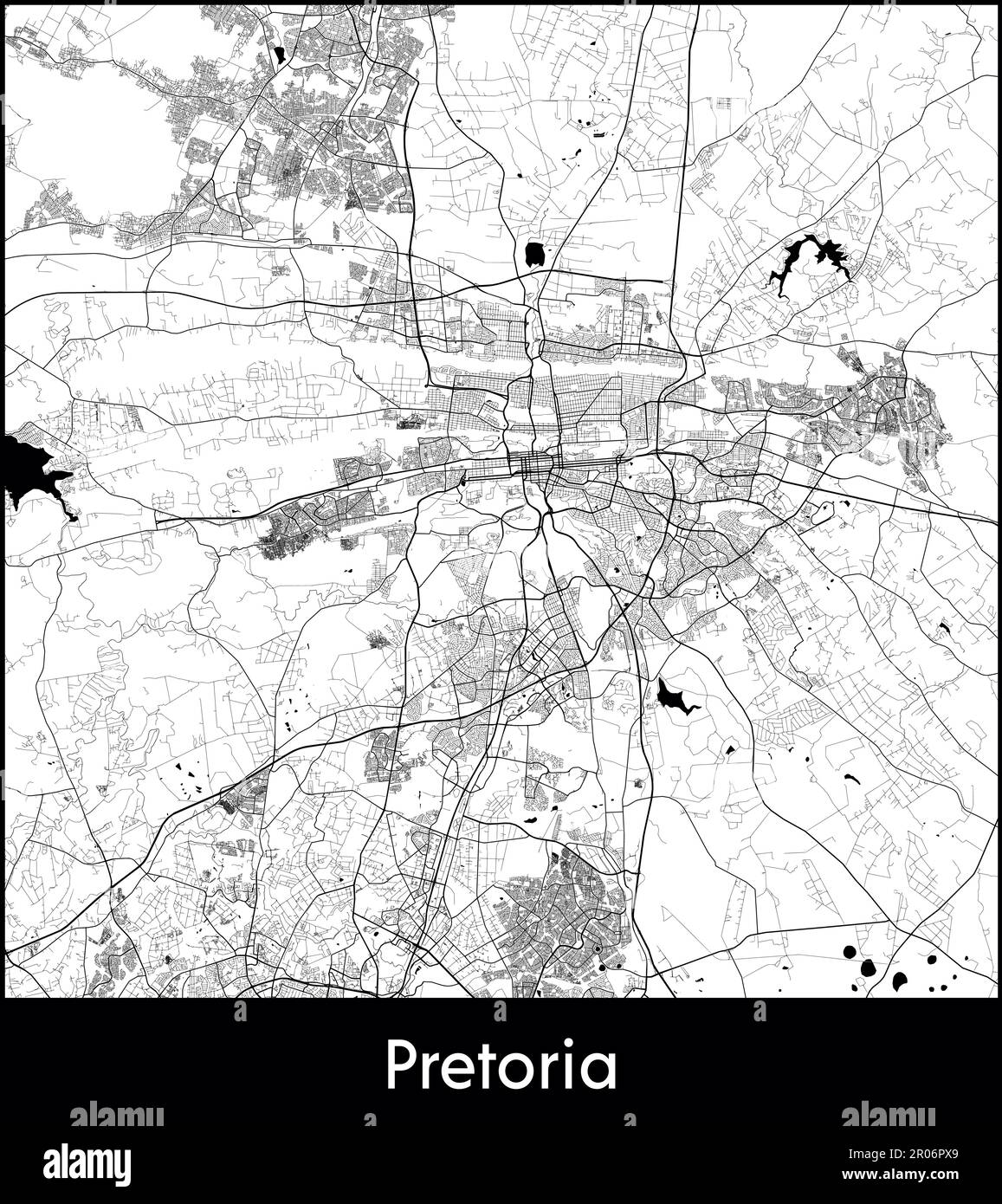 Pretoria map south africa Black and White Stock Photos & Images Alamy