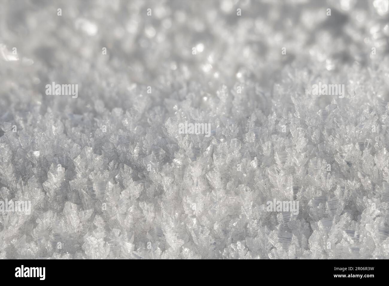 Image filling macro shot of fascinating ice crystals Stock Photo