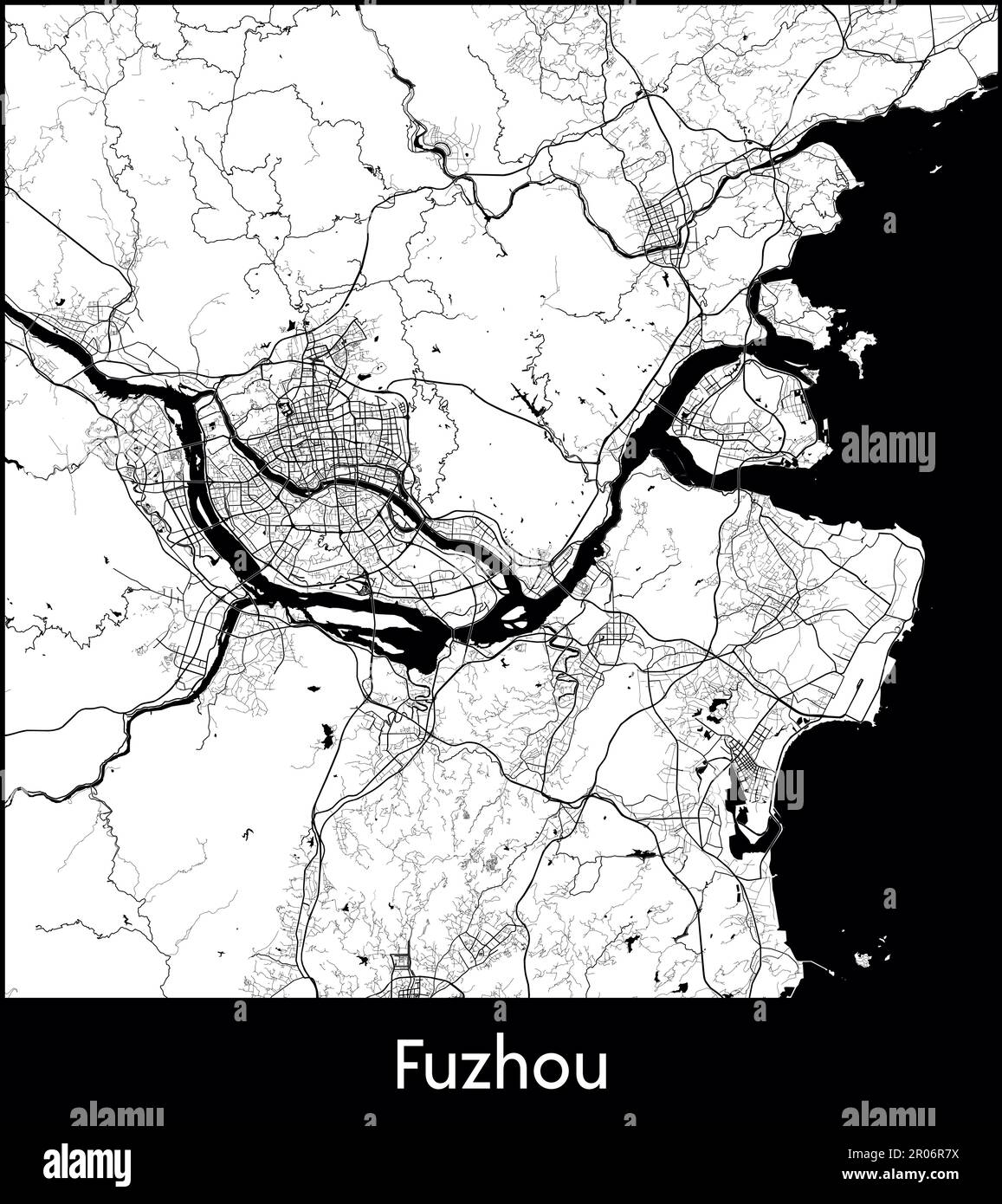 City Map Asia China Fuzhou Vector Illustration Stock Vector Image Art city-map-asia-china-xiamen-vector-illustration-stock-vector-image-art