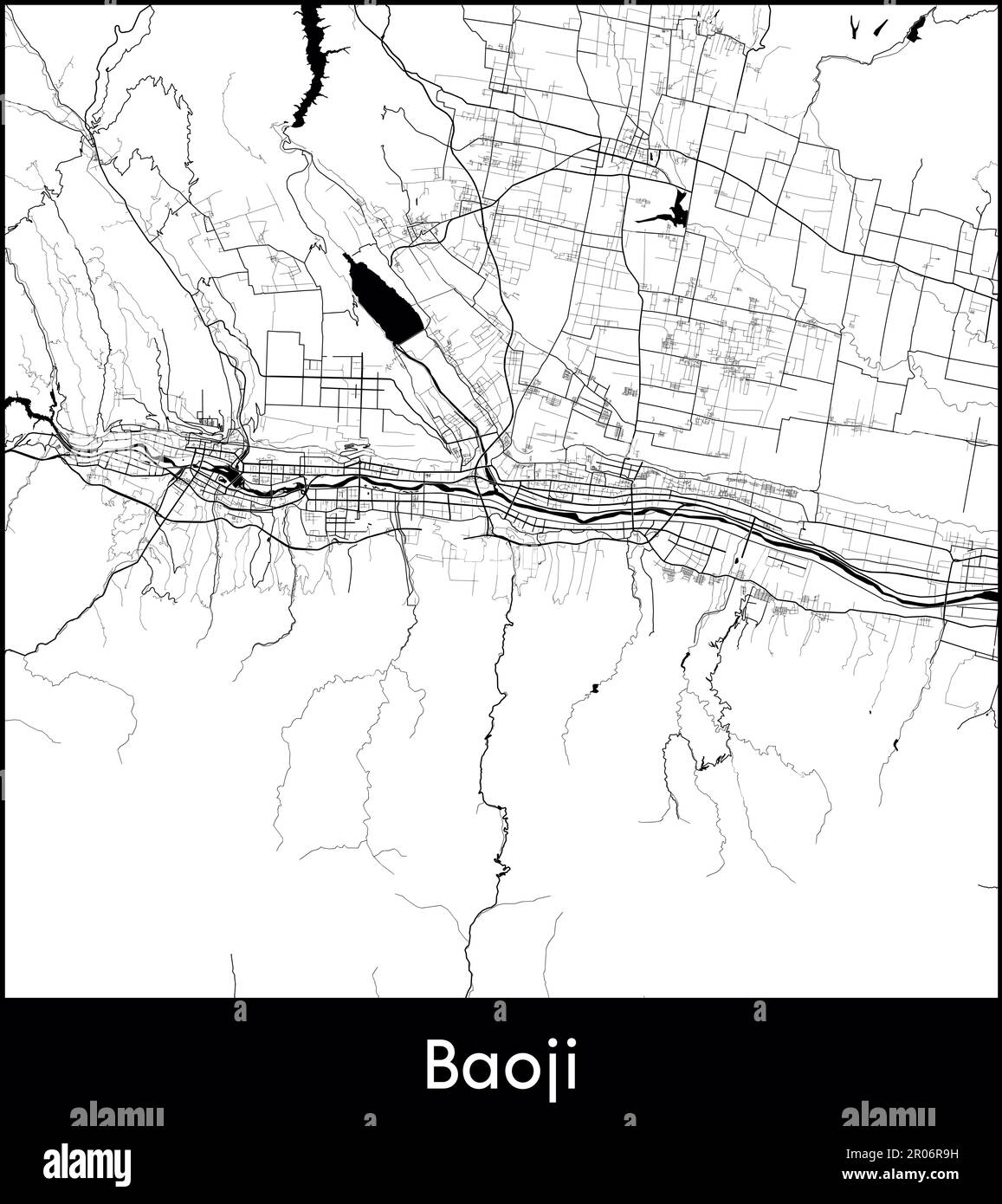 City Map Asia China Baoji Vector Illustration Stock Vector Image Art city-map-asia-china-baoji-vector-illustration-stock-vector-image-art