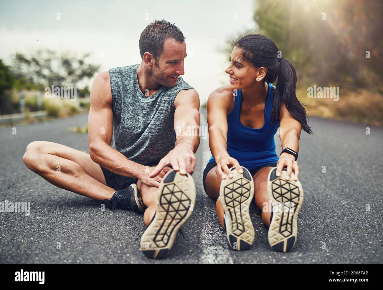 Getting fit was a way for us to bond. a young attractive couple ...