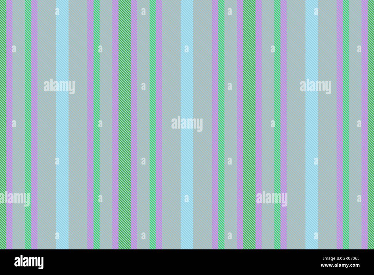 Background textile stripe. Vertical seamless fabric. Pattern vector lines texture in blue and green colors. Stock Vector