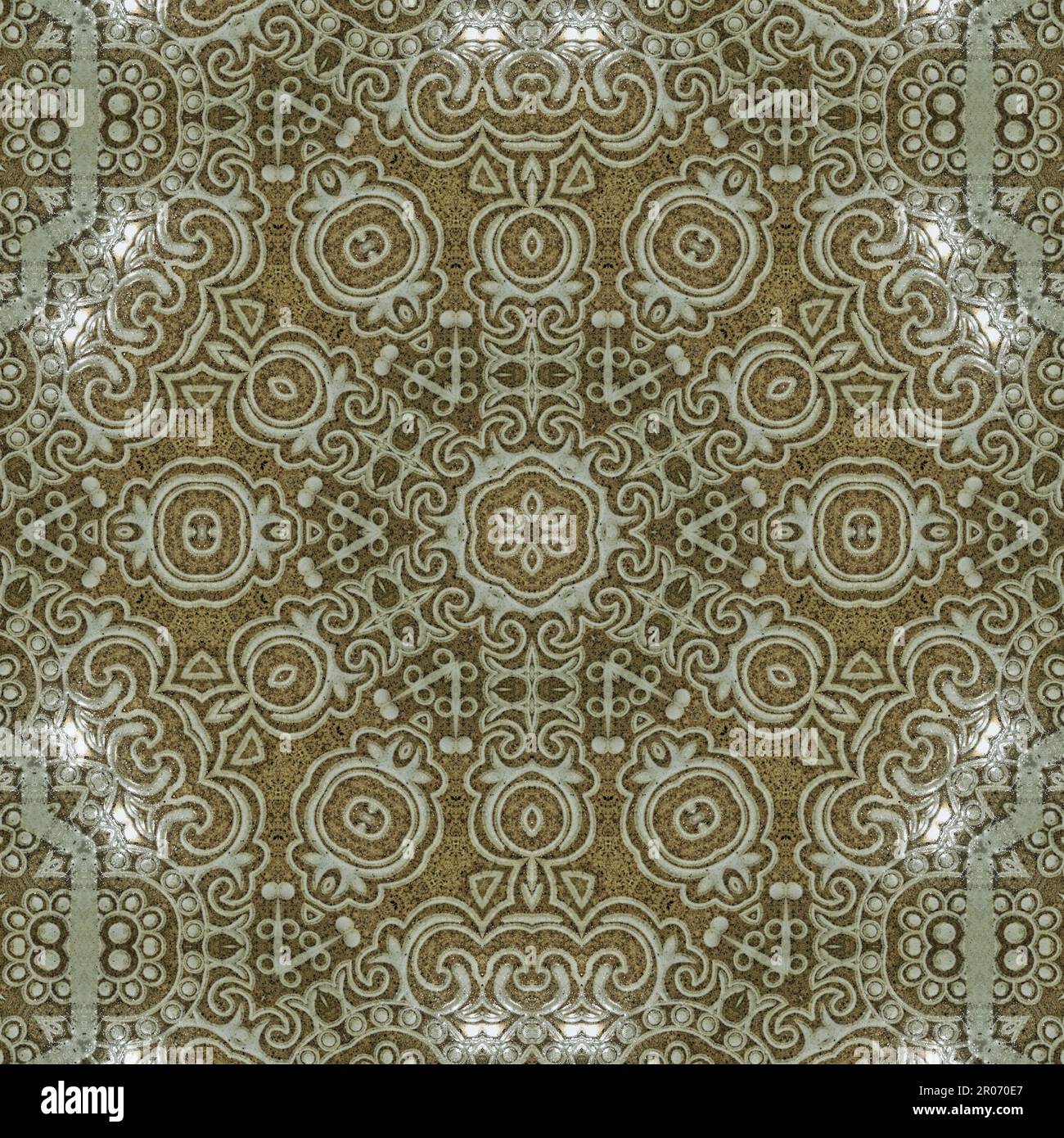 A vibrant, ornate Arabesque ethnic texture design, featuring intricate ...