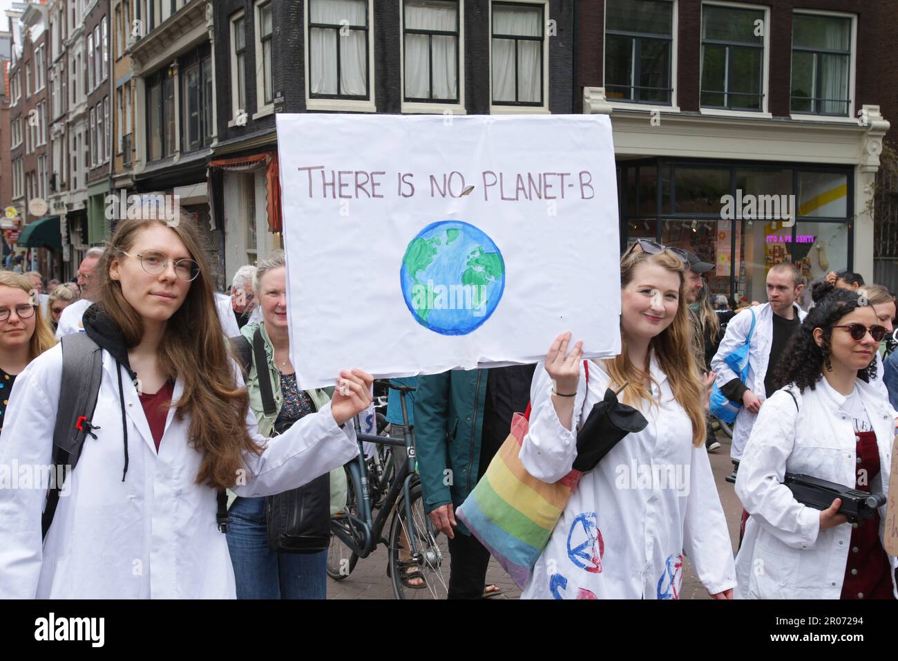 Amsterdam, Netherlands. 07th May, 2023. Scientist Rebellion activists