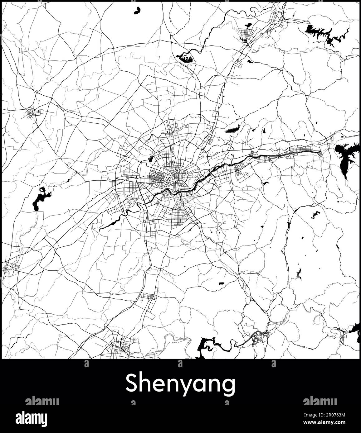 City Map Asia China Shenyang Vector Illustration Stock Vector Image city-map-asia-china-shenyang-vector-illustration-stock-vector-image