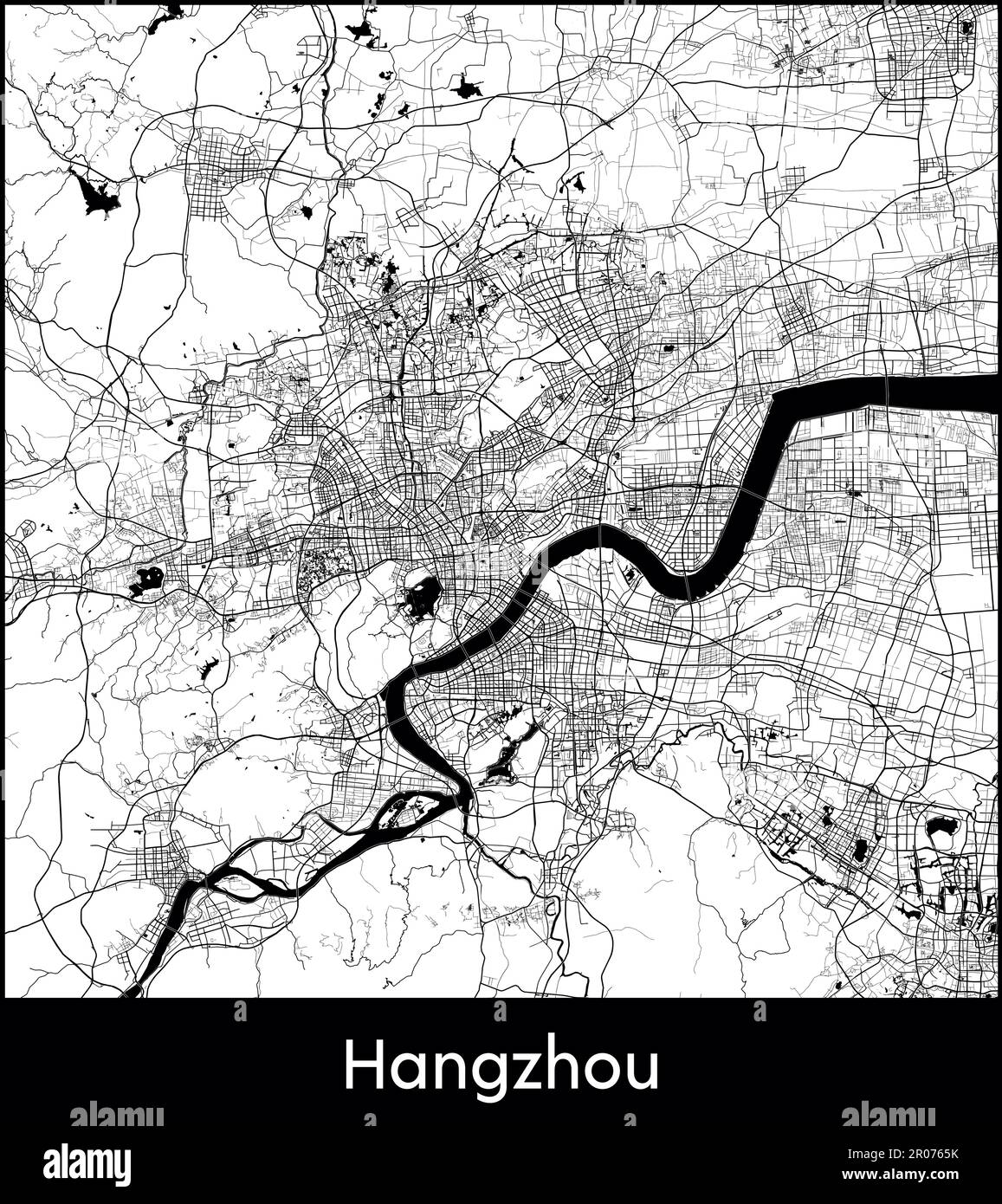 City Map Asia China Hangzhou Vector Illustration Stock Vector Image city-map-asia-china-hangzhou-vector-illustration-stock-vector-image