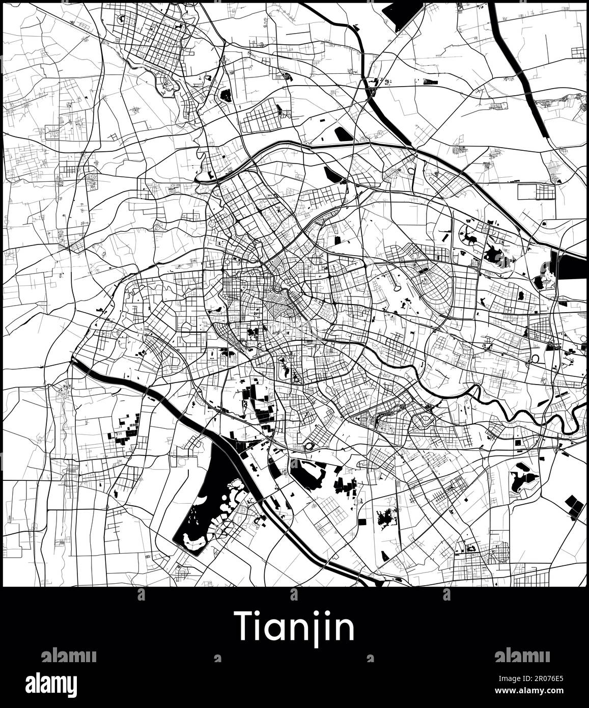 City Map Asia China Tianjin Vector Illustration Stock Vector Image city-map-asia-china-tianjin-vector-illustration-stock-vector-image