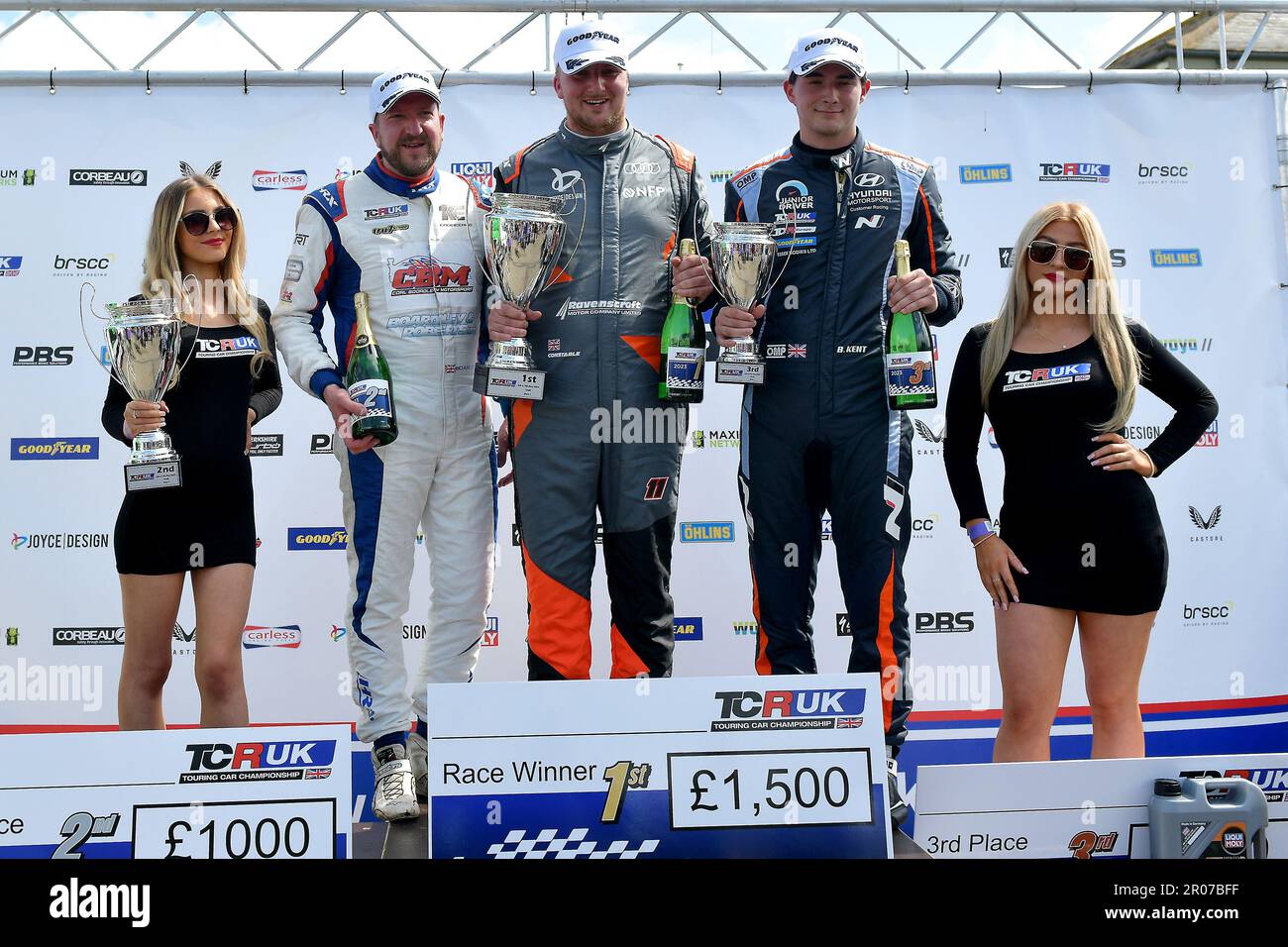 TCR Touring Car Championship Sunday 7th May 2023, Jac Constable gets first TCR UK win for Audi, Croft Darlington. Credit: Robert Chambers/Alamy Live News Stock Photo