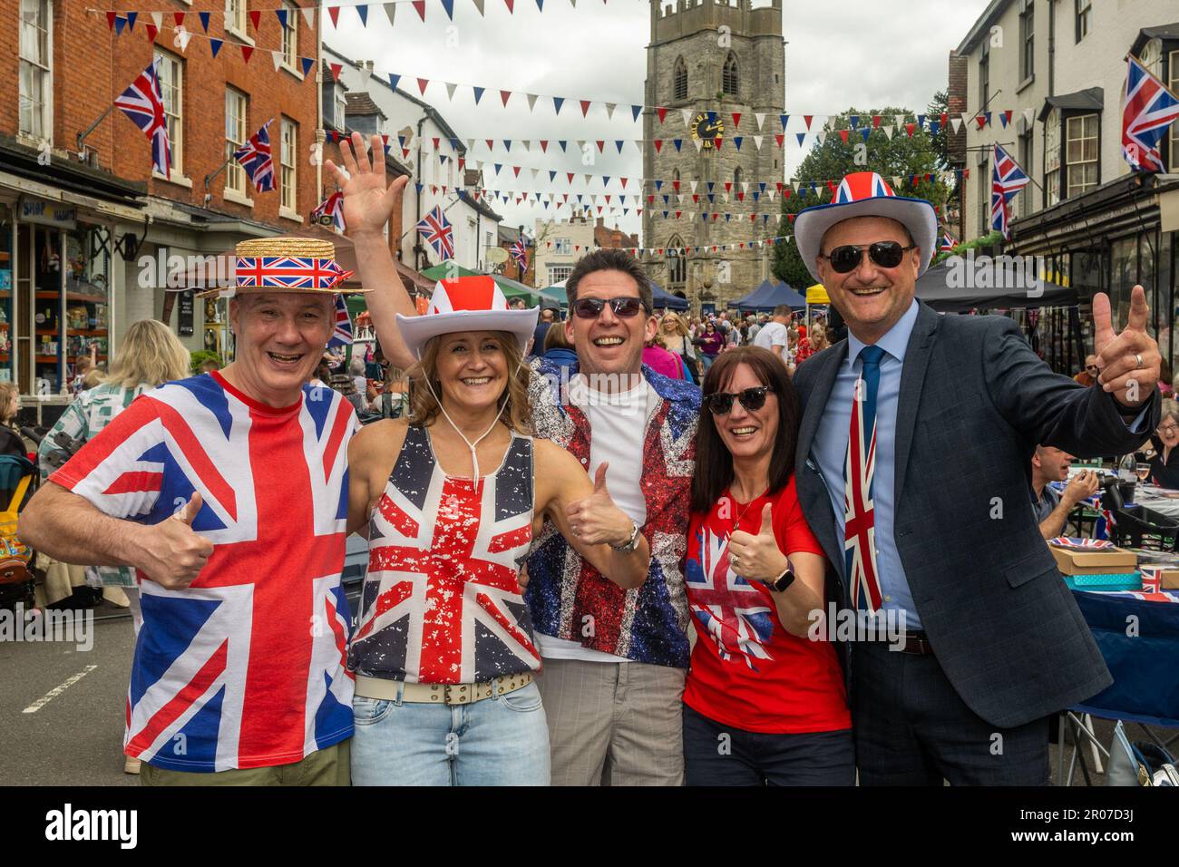 Alcester, Warwickshire, UK. 7th May, 2023. Alcester was the scene of a