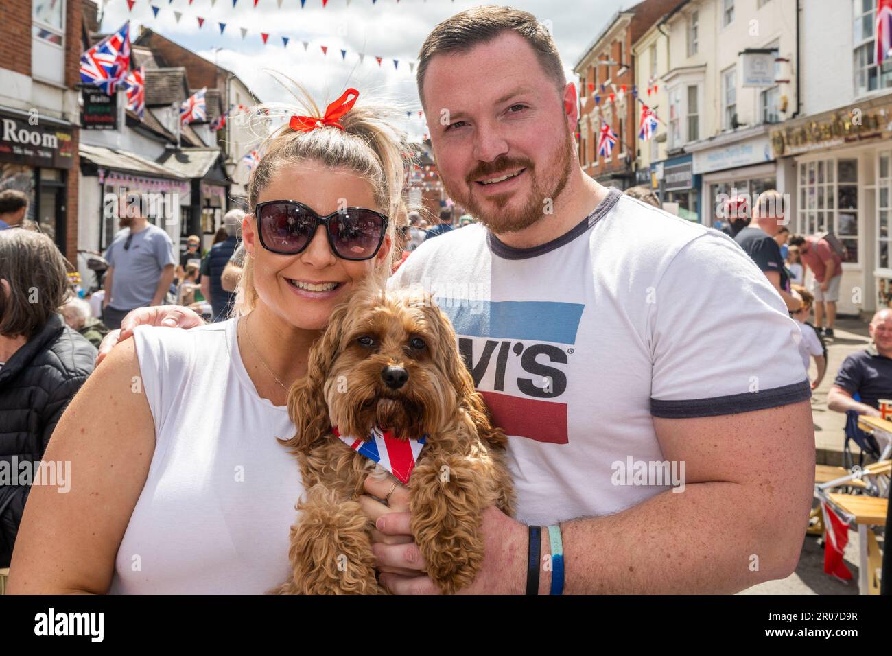 Alcester, Warwickshire, UK. 7th May, 2023. Alcester was the scene of a