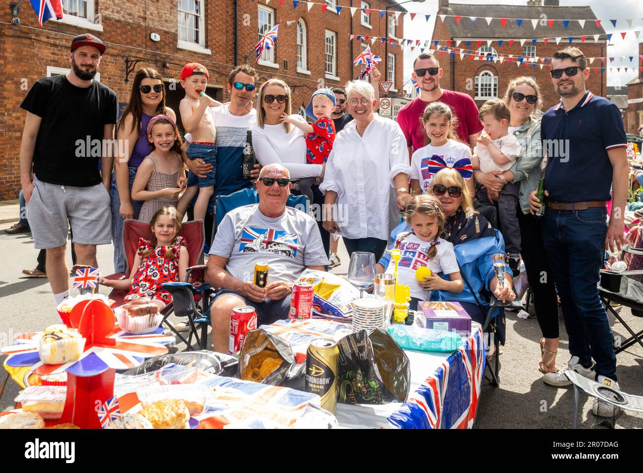Alcester, Warwickshire, UK. 7th May, 2023. Alcester was the scene of a