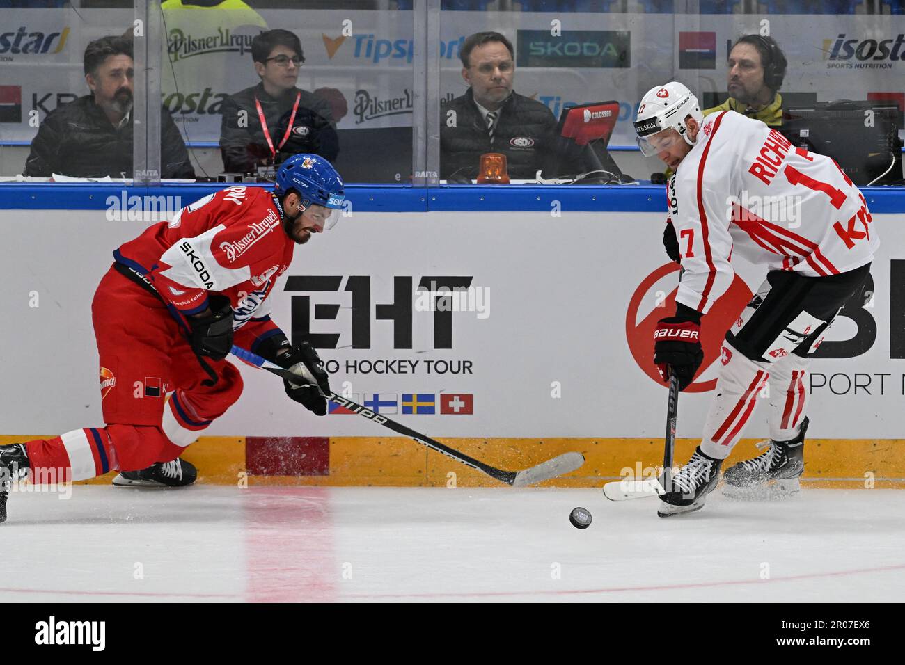 Brno, Czech Republic. 07th May, 2023. Czech fan in action during the Euro  Hockey Challenge match Switzerland vs Czech Republic in Brno, Czech  Republic, May 7, 2023. Credit: Vaclav Salek/CTK Photo/Alamy Live