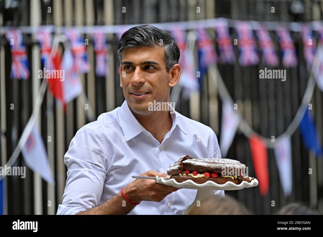 London, UK. 7th May, 2023. The Prime Minister Rishi Sunak and his wife