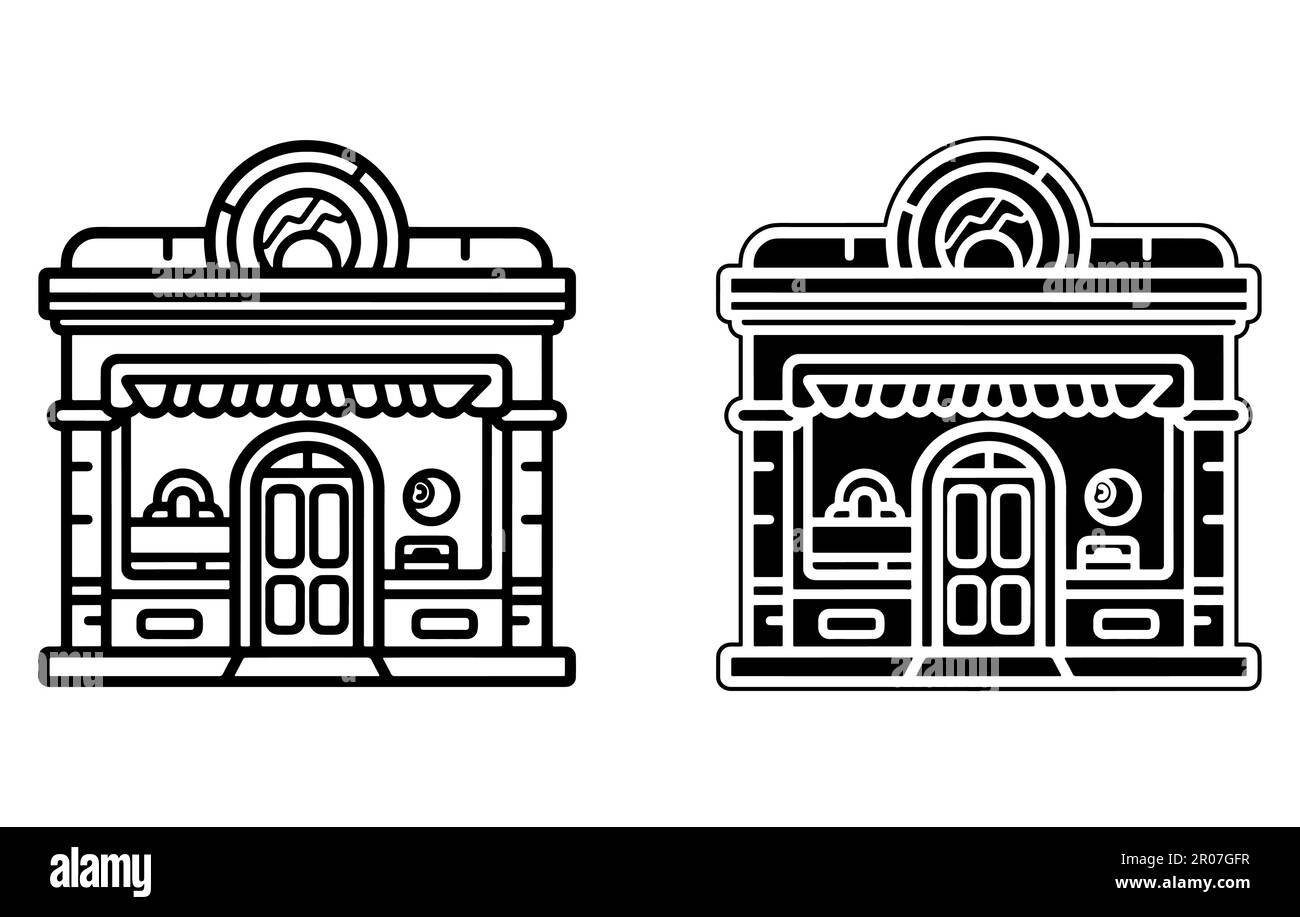 Retail building for sale Stock Vector Images - Alamy