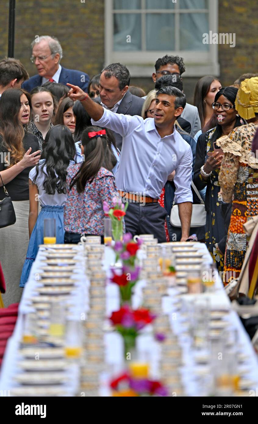 London, UK. 7th May, 2023. The Prime Minister Rishi Sunak and his wife
