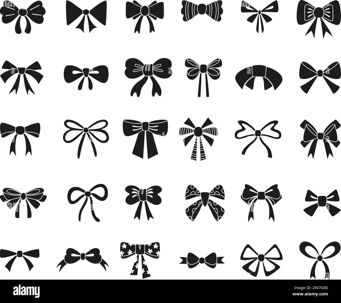 Black ribbon for hair Stock Vector Images - Alamy