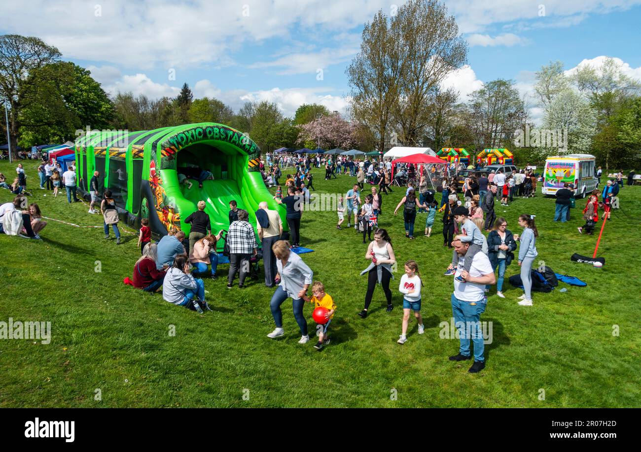 7th May 2023 Gala Day in Dalry, North Ayrshire, Scotland, coinciding with Coronation Weekend