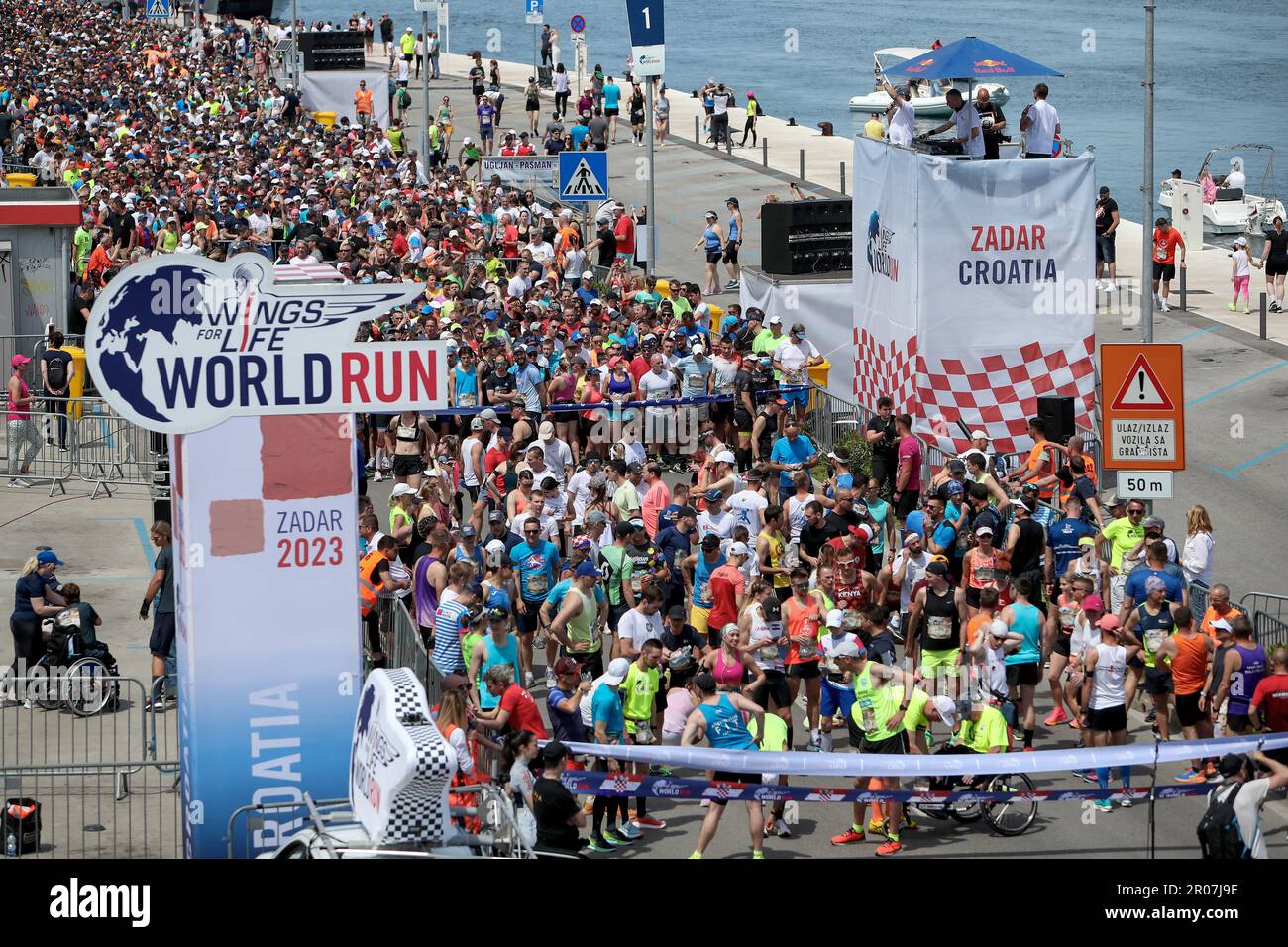 Zadar, Croatia. 07th May, 2023. The 10th edition of the Wings for Life