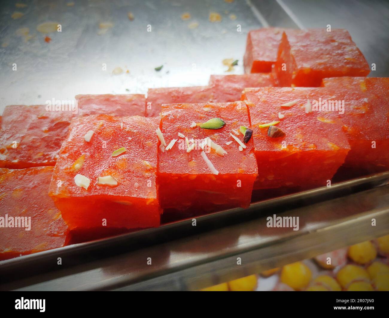 Bombay Karachi Halwa is a very popular Indian sweet dish made from