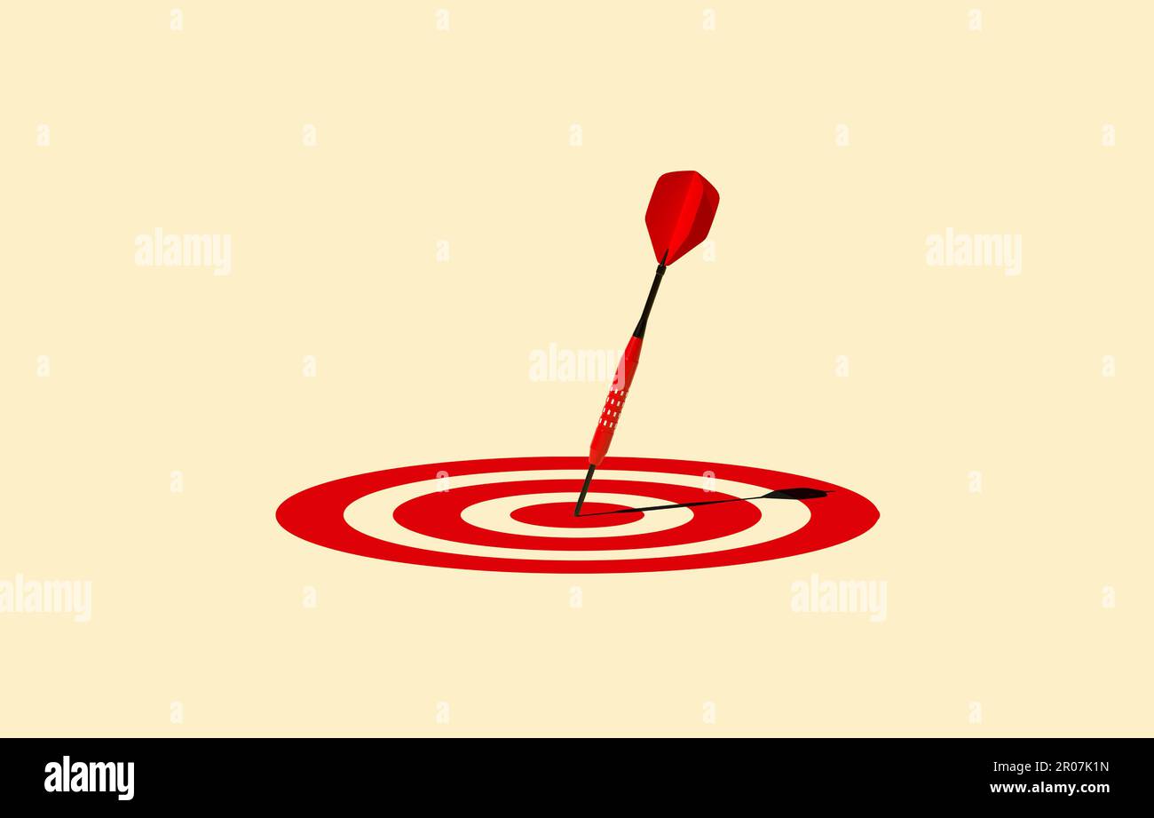 3d render bullseye target hi-res stock photography and images - Alamy