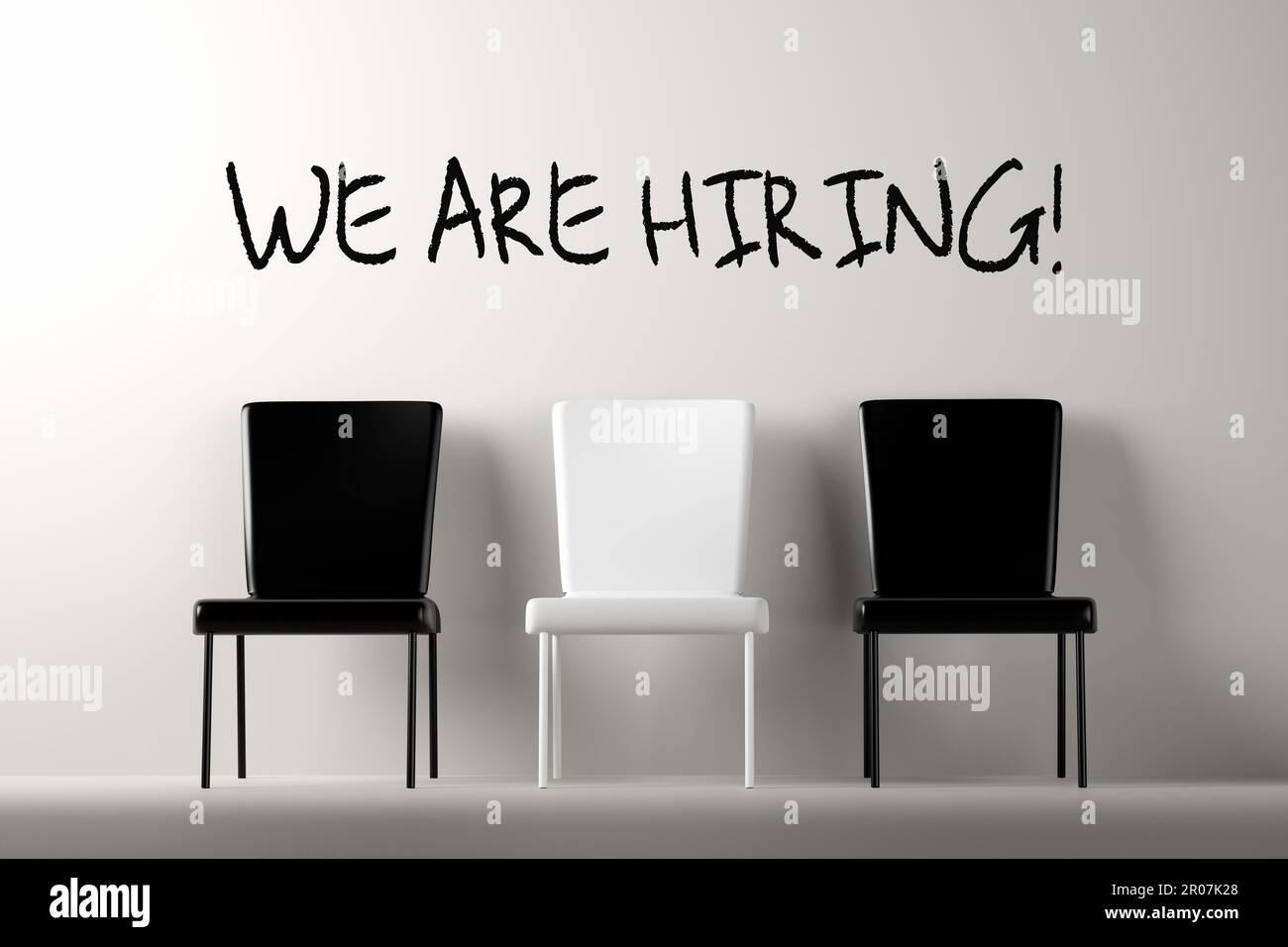 Job recruitment and employment concept. Vacancy announcement. The words