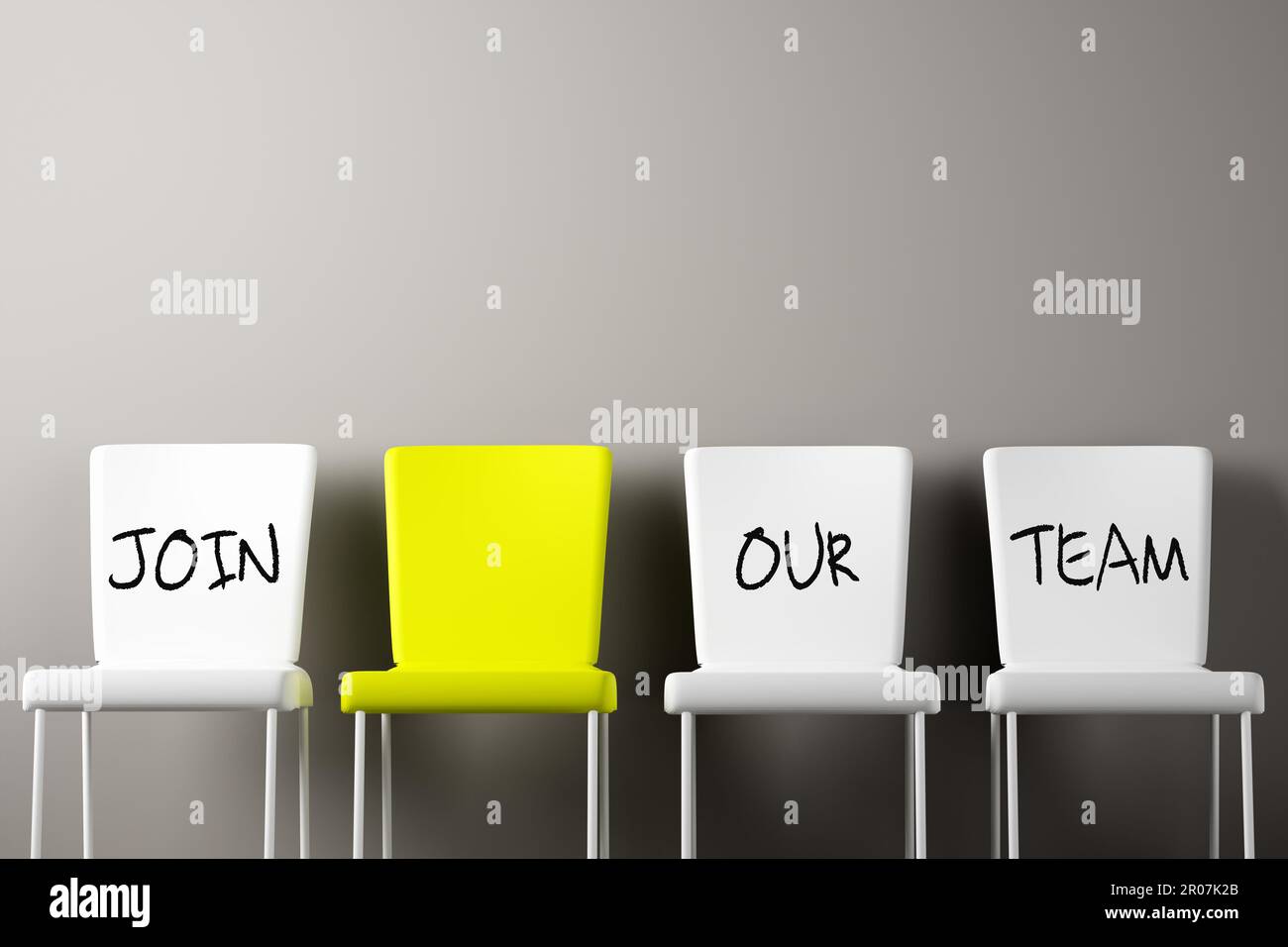 Job recruitment and employment concept. Vacancy announcement. The words