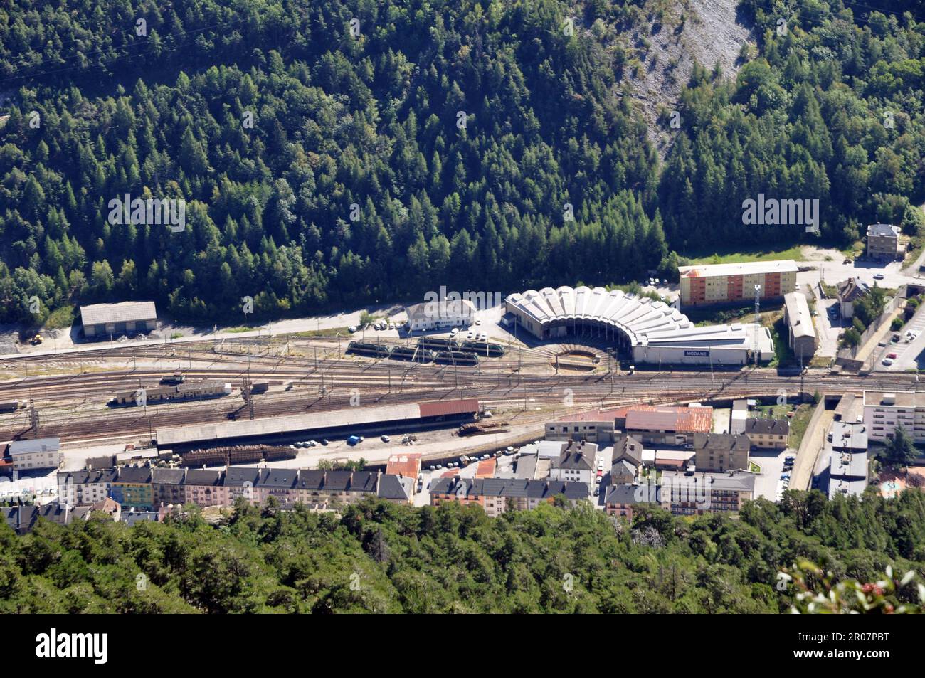 Modane rail sorting center in Maurienne Savoie Stock Photo - Alamy