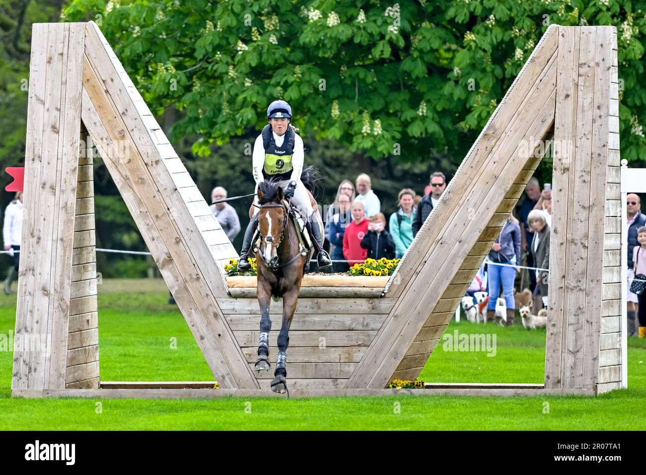Pippa Funnell riding Majas Hope on Day three of the Badminton Horse