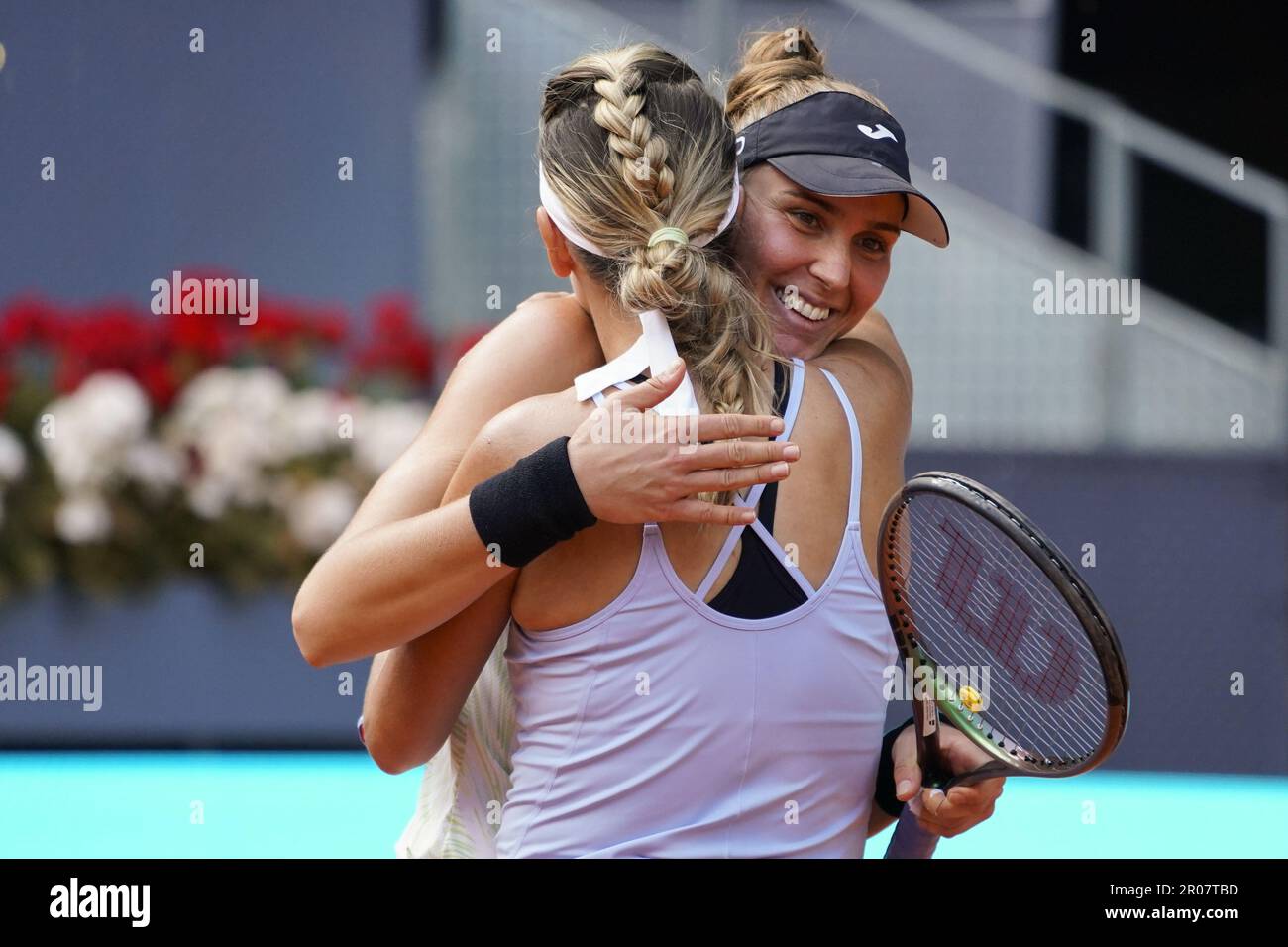 Madrid, Spain. 07th May, 2023. Doubles pair Victoria Azarenka of