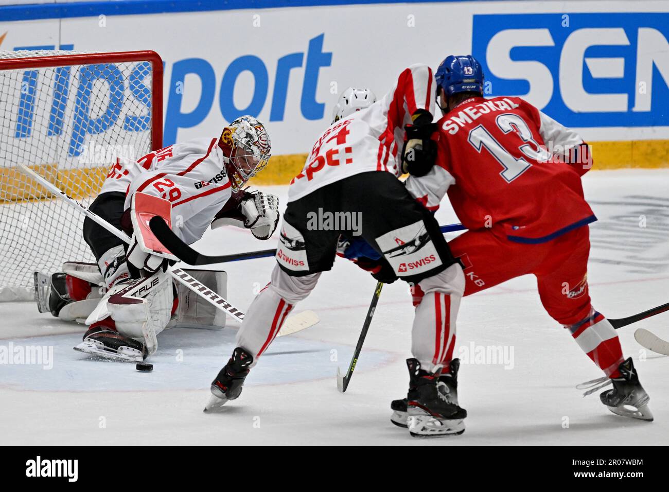 Brno, Czech Republic. 07th May, 2023. Czech fan in action during the Euro  Hockey Challenge match Switzerland vs Czech Republic in Brno, Czech  Republic, May 7, 2023. Credit: Vaclav Salek/CTK Photo/Alamy Live