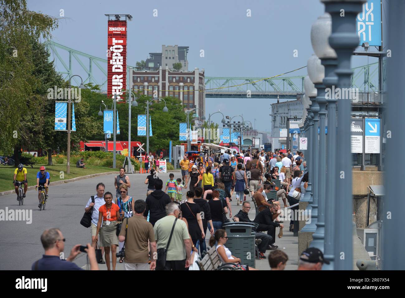 Promenade, Old Port, Montreal, Quebec, Canada Stock Photo