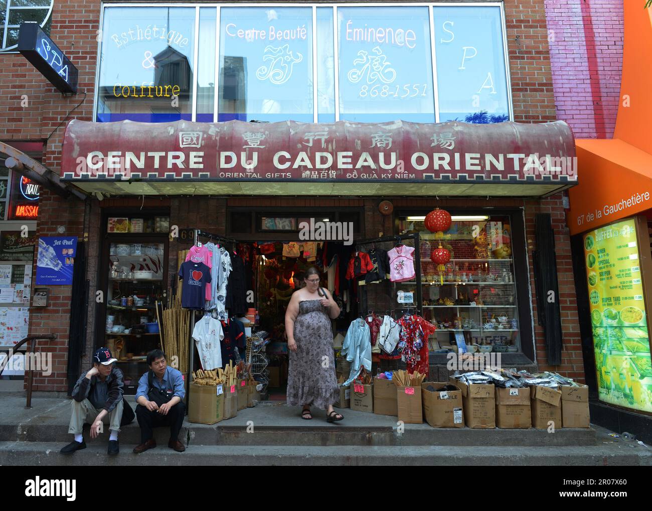 Chinatown, Montreal, Quebec, Canada Stock Photo