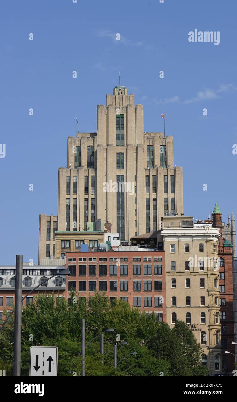 Aldred Building, Place d'Armes, Montreal, Quebec, Canada Stock Photo