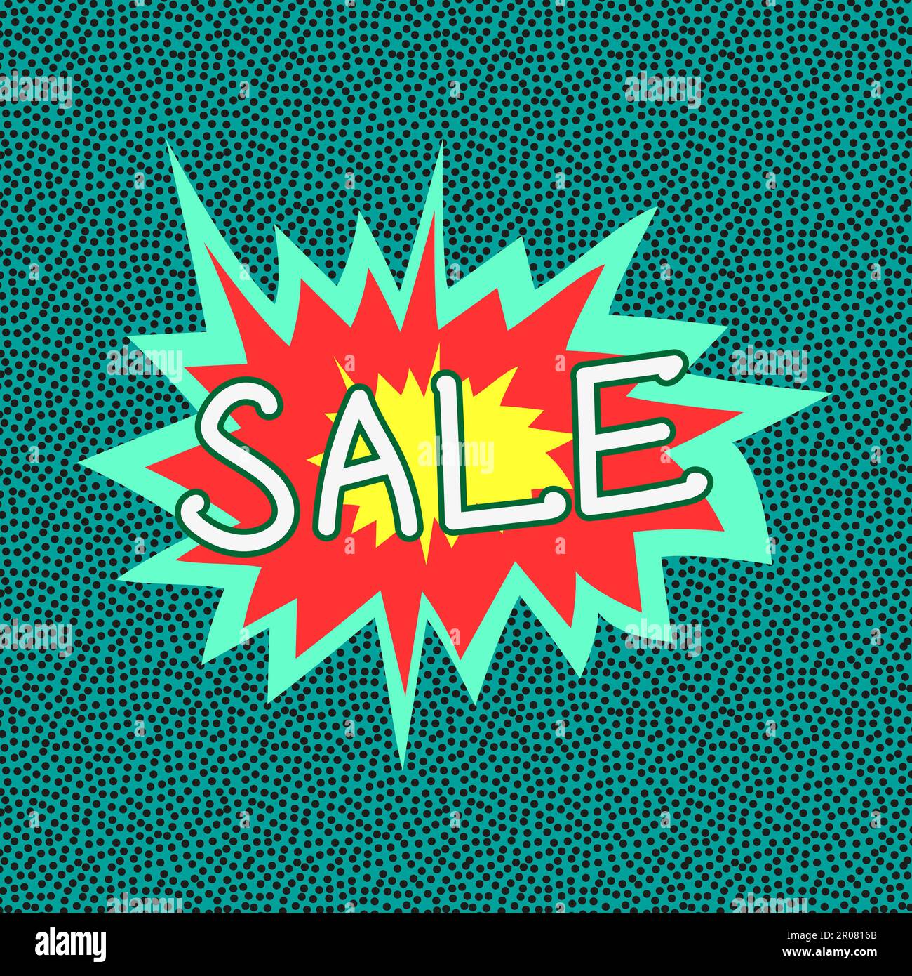 Colorful banner for discounts and advertising sales Stock Vector