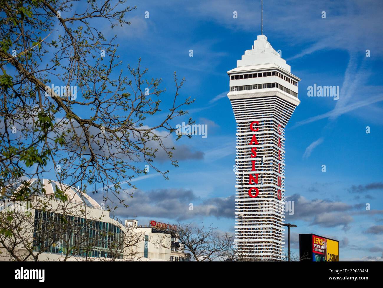 Niagara Casino Tower Clifton Niagara Falls One Of Two Casinos In Niagara Falls Ontario Canada This Is The Older Of The Two Casinos. Stock Photo