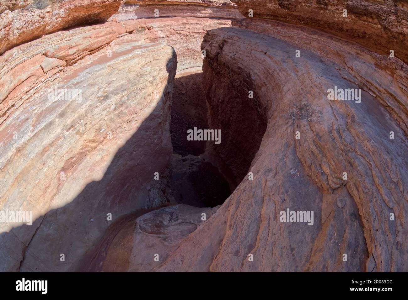 The first waterfall in the North Fork of the Lower Soap Creek Canyon in