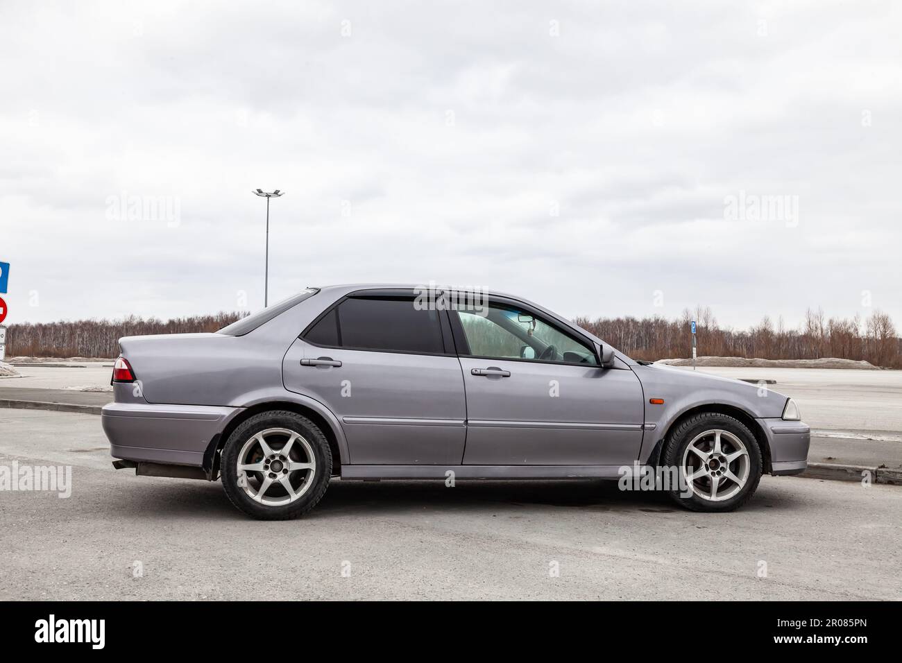 Pavlodar, Kazakhstan - 04.11.2023: Honda Torneo Old japanese car in gray color Stock Photo