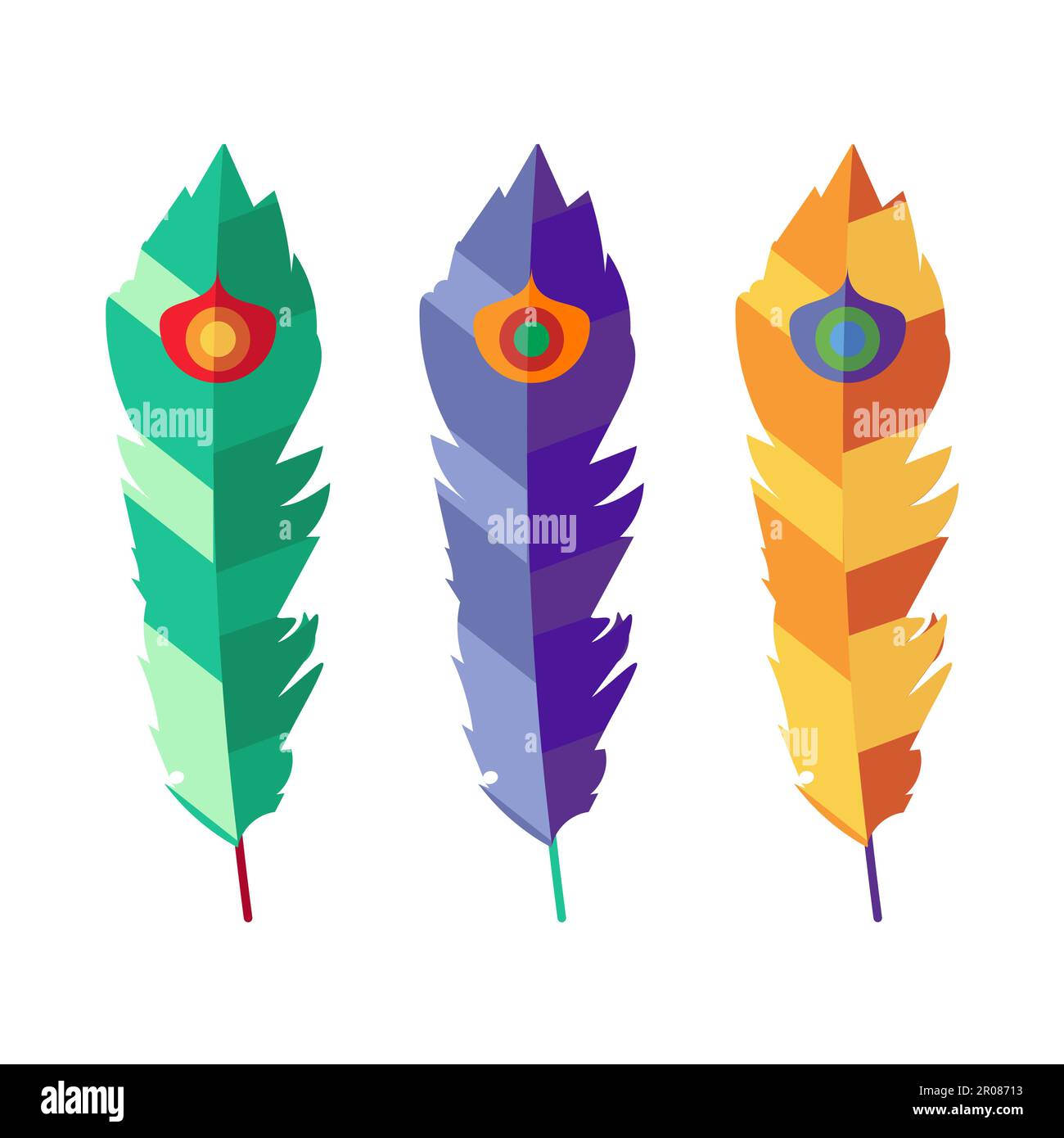 Feathers vector vectors hi-res stock photography and images - Alamy