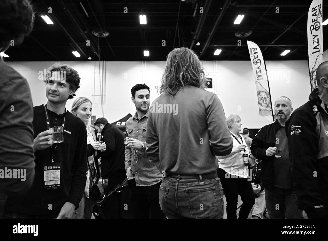 CALGARY BEER FESTIVAL people enjoy beer Stock Photo Alamy