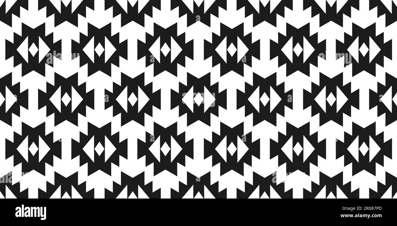 Southwestern Aztec Seamless Pattern. Navajo Print Stock Vector Image ...
