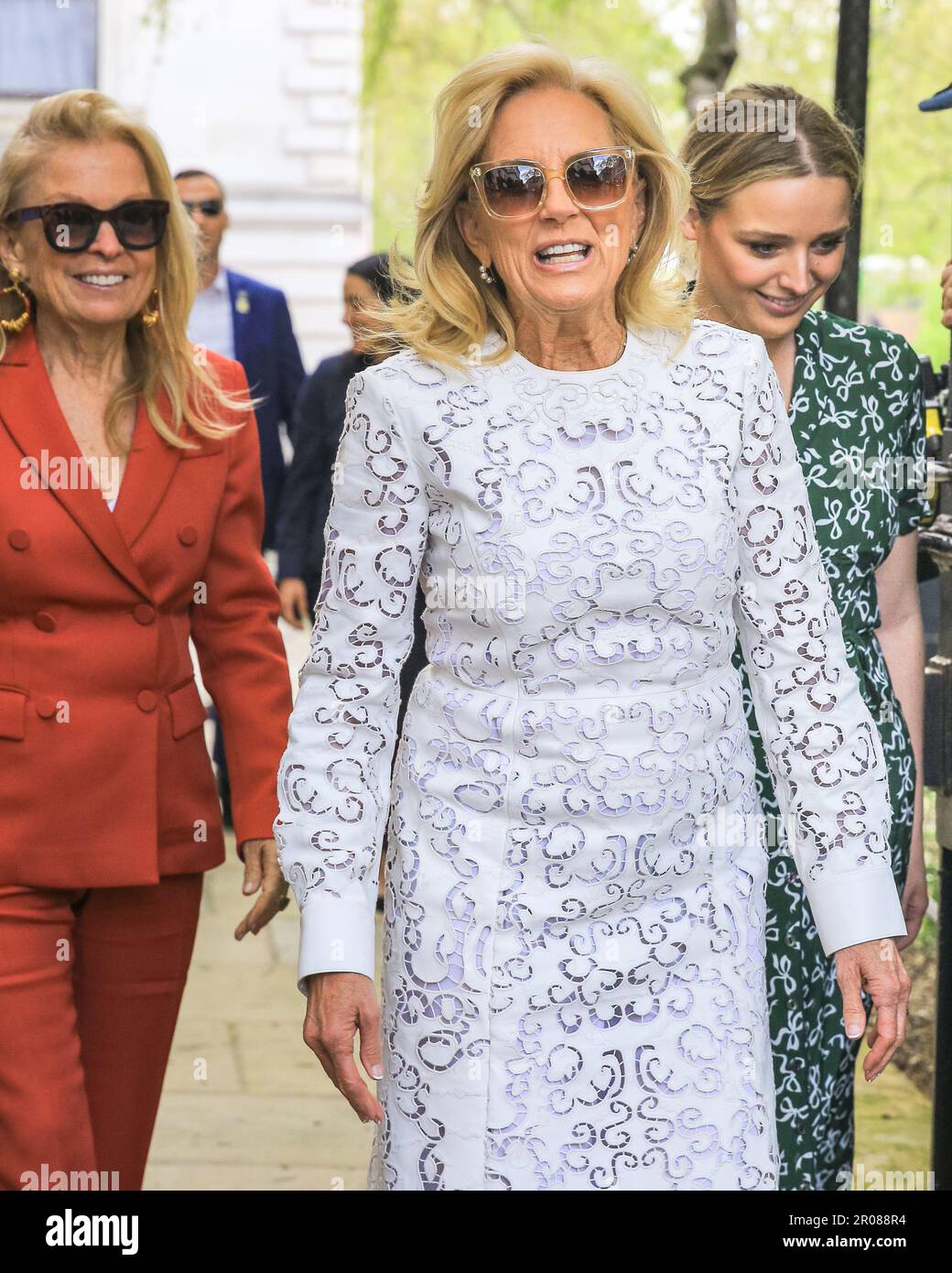 London, UK. 07th May, 2023. Jill Biden with granddaughter Finnegan