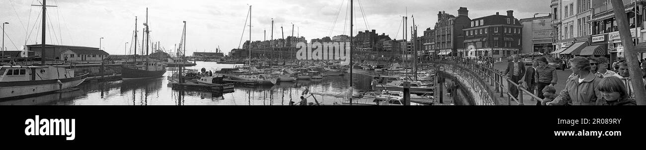 Ramsgate Harbour,1980s,Ramsgate,Kent,England Stock Photo